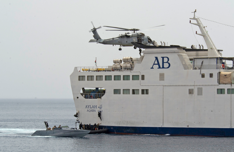 Illustration for article titled Check Out These Sweet Maritime Warfare Shots From Exercise Eager Lion